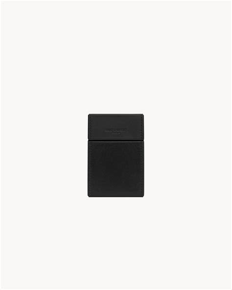 zigaretten bag ysl|SAINT LAURENT PARIS cigarette box in smooth leather .